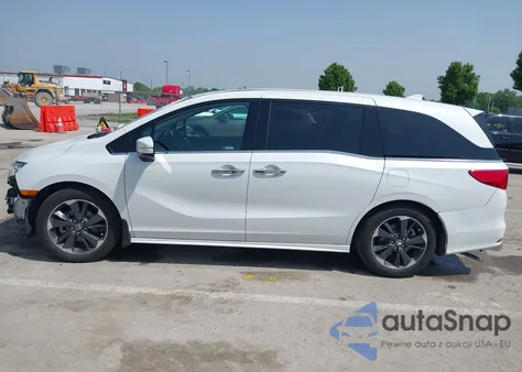 2023 Honda Odyssey Elite из США, поврежденный, VIN 5FNRL6H94PB015584